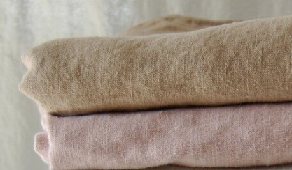 Natural undyed linen fabric colours
