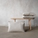 Natural Stone Washed linen cushions beside a wooden bench